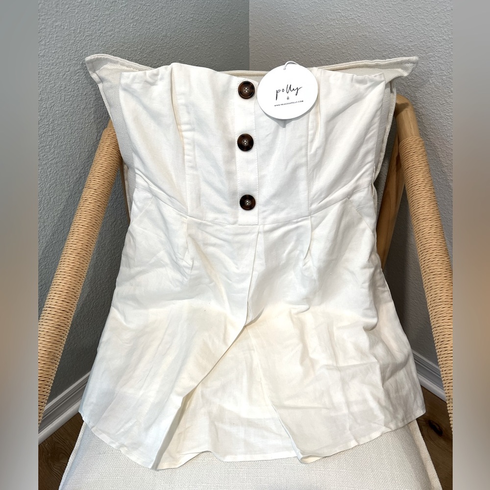 Princess Polly Chipper Mini Dress White